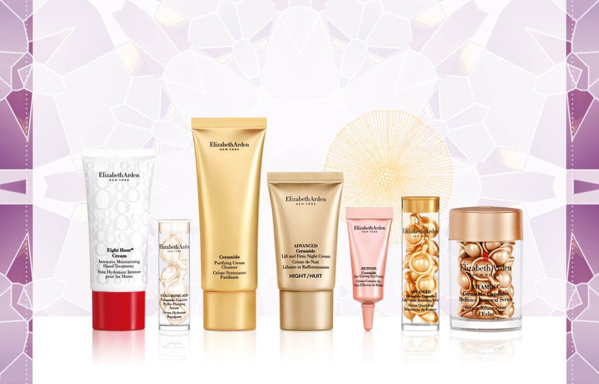 Receive your complimentary 7-piece giftƚ, valued at $259*, when you spend $85 or more^ on Elizabeth Arden.