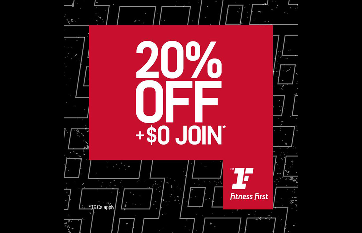 Score 20% off + $0 Join Fee at Fitness First